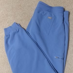Large FIGS Ceil Blue Zamora Jogger Scrub Pants